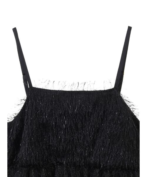 Green Parks(グリーンパークス)の「ラメフリンジカットキャミソールビスチェ(キャミソール・レディース・ブラック/ホワイト系その他2・FREE)」の19枚目の写真