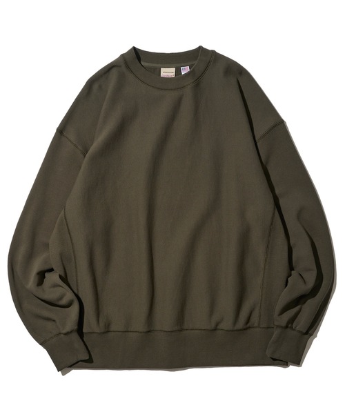 Goodwear（グッドウェア）の「【Goodwear/グッドウェア】12オンス USAコットン 無地 オーバーサイズクルーネックスウェットプルオーバー（スウェット・メンズ・ネイビー/オフホワイト/グレー/ブラック/カーキ・SMALL/MEDIUM/LARGE）」の12枚目の写真