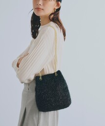 grove | 【雑誌掲載】ラメニットチェーン巾着ショルダー(ショルダーバッグ)
