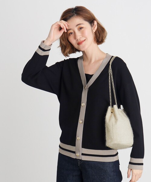 grove(グローブ)の「◆【雑誌掲載】ラメニットチェーン巾着ショルダー(ショルダーバッグ・レディース・アイボリー系3/ライトグレー系3/グレー系その他4/ブラック系3・00)」の9枚目の写真