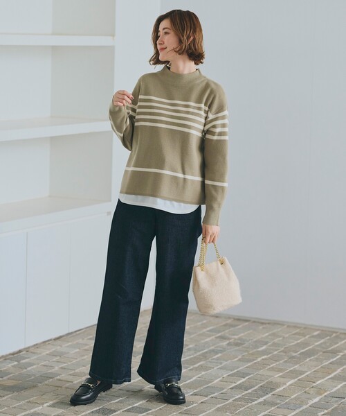 grove(グローブ)の「◆【雑誌掲載】ラメニットチェーン巾着ショルダー(ショルダーバッグ・レディース・アイボリー系3/ライトグレー系3/グレー系その他4/ブラック系3・00)」の12枚目の写真