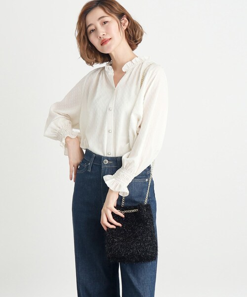 grove(グローブ)の「◆【雑誌掲載】ラメニットチェーン巾着ショルダー(ショルダーバッグ・レディース・アイボリー系3/ライトグレー系3/グレー系その他4/ブラック系3・00)」の14枚目の写真