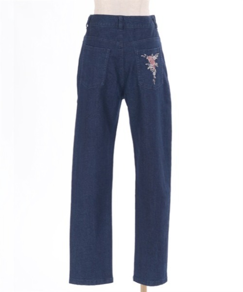axes femme(アクシーズファム)の「エンブロイダリーデニムパンツ(デニムパンツ・レディース・インディゴブルー/ブラック・MEDIUM/LARGE)」の17枚目の写真