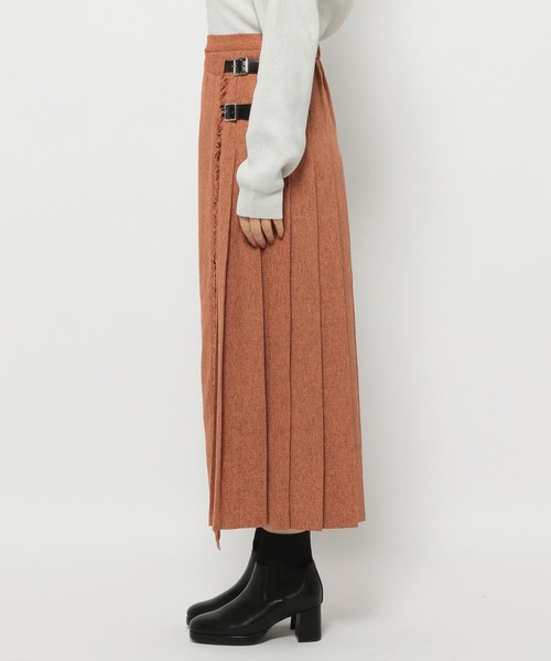 mysty woman（ミスティウーマン）の「ラップライクキルトスカート 149267（スカート・レディース・ブラウン/グレー/オレンジ・FREE）」の15枚目の写真