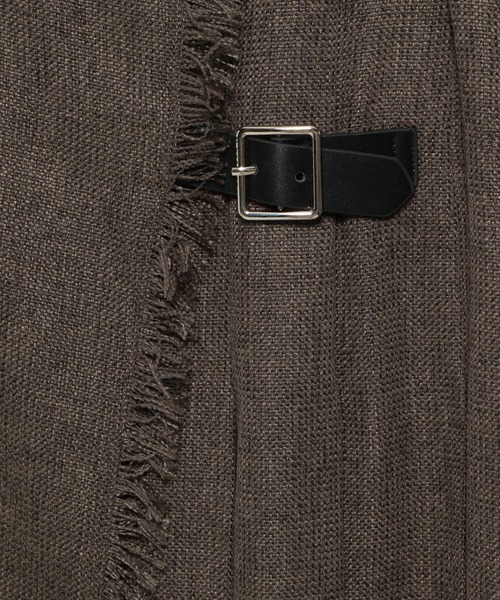 mysty woman（ミスティウーマン）の「ラップライクキルトスカート 149267（スカート・レディース・ブラウン/グレー/オレンジ・FREE）」の4枚目の写真