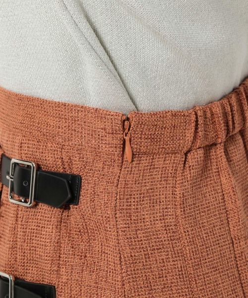 mysty woman（ミスティウーマン）の「ラップライクキルトスカート 149267（スカート・レディース・ブラウン/グレー/オレンジ・FREE）」の10枚目の写真