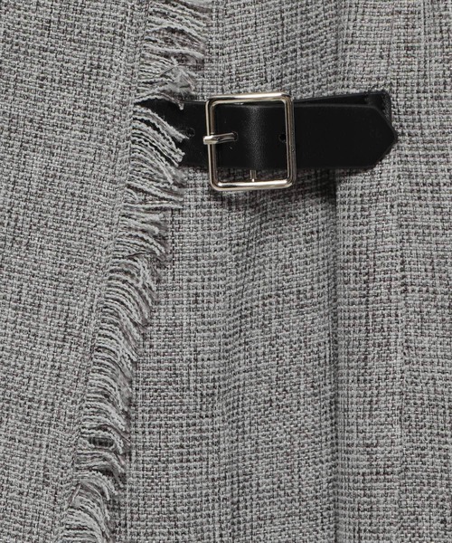 mysty woman（ミスティウーマン）の「ラップライクキルトスカート 149267（スカート・レディース・ブラウン/グレー/オレンジ・FREE）」の5枚目の写真