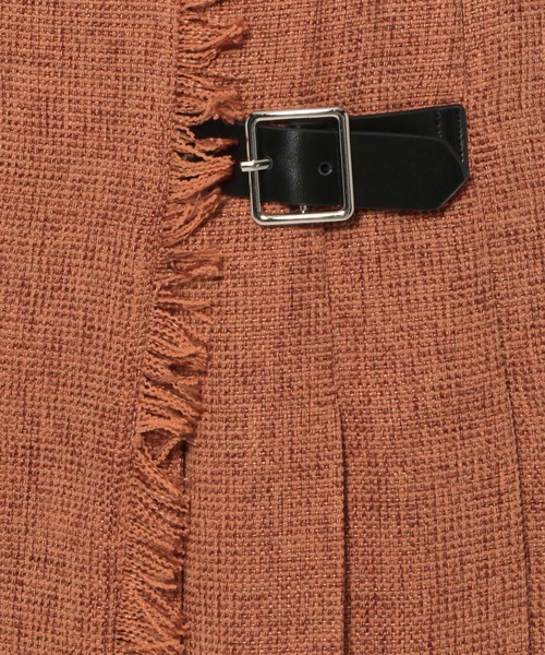 mysty woman（ミスティウーマン）の「ラップライクキルトスカート 149267（スカート・レディース・ブラウン/グレー/オレンジ・FREE）」の7枚目の写真