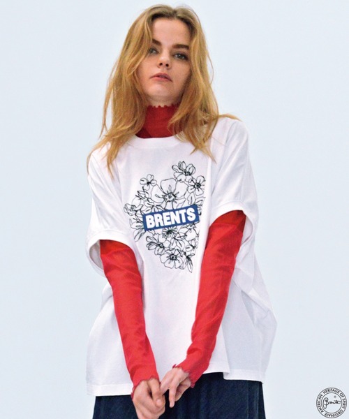 H.A.K（ハク）の「パワーチュール配色タートルカットソー（Tシャツ/カットソー・レディース・レッド/ベージュ/ネイビー/ブルー・FREE）」の8枚目の写真