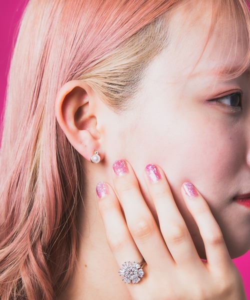 金属アレルギー対応】【Os】オズ ラブレットスタッド 16Gボディピアス