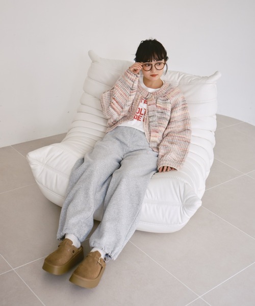 unclip（アンクリップ）の「裏起毛スウェットパンツ（スウェットパンツ・レディース・ライトグレー・MEDIUM/LARGE）」の15枚目の写真