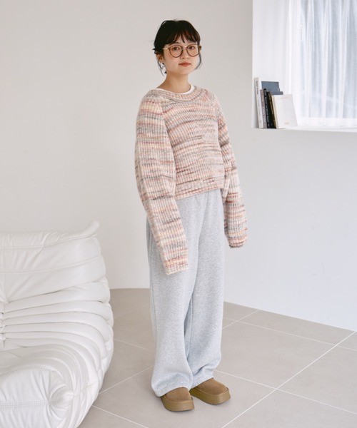 unclip（アンクリップ）の「裏起毛スウェットパンツ（スウェットパンツ・レディース・ライトグレー・MEDIUM/LARGE）」の7枚目の写真
