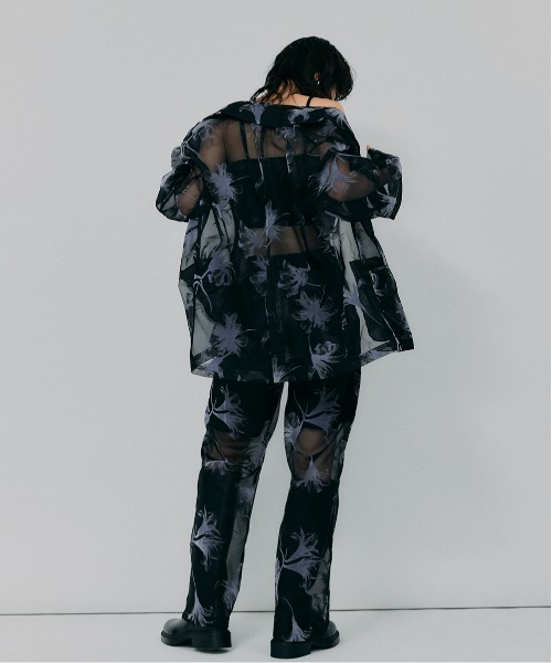 led.tokyo（レッドトウキョウ）の「【led.tokyo】オーガンジーシアージャケット（テーラードジャケット・レディース・ブラック/ブラウン・FREE）」の17枚目の写真