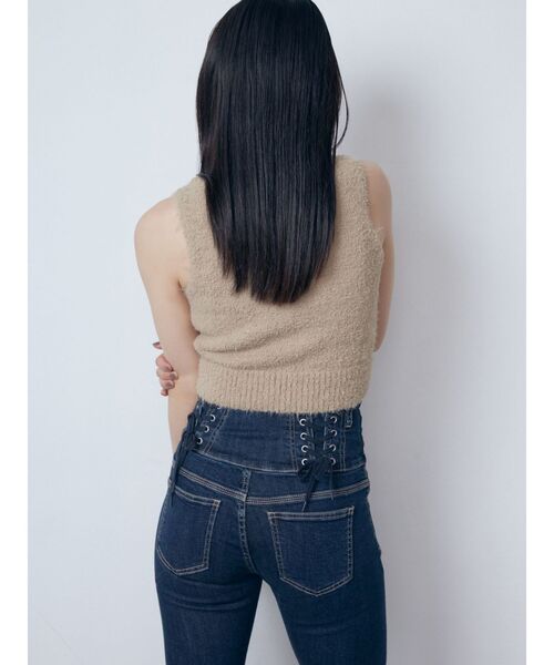 EMODA(エモダ)の「シャギーコンパクトツインニット(ニット/セーター・レディース・グレー/ブラック/ベージュ/パープル・FREE)」の20枚目の写真