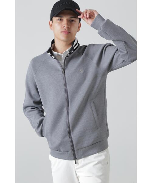 St ANDREWS（セントアンドリュース）の「ダンボールニットブルゾン (MENS)（スウェット・メンズ・ブラック/グレー・L/M）」の2枚目の写真