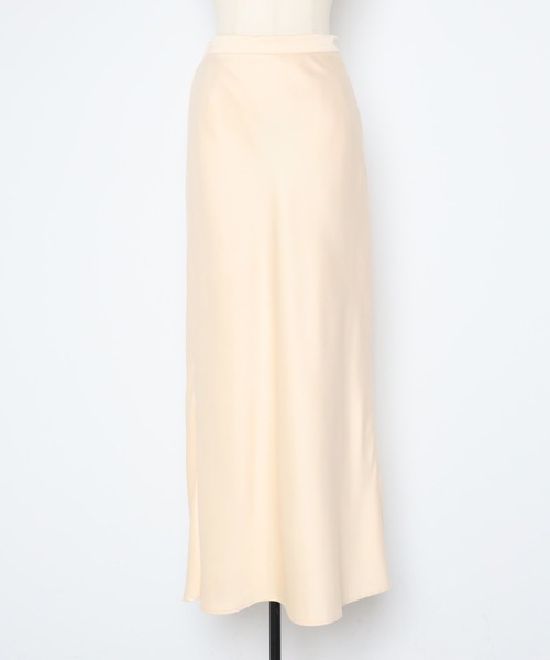 Bonjour Sagan（ボンジュールサガン）の「サテンマキシスカート（スカート・レディース・ダークブラウン/ブラック/アイボリー/グレー・FREE）」の12枚目の写真