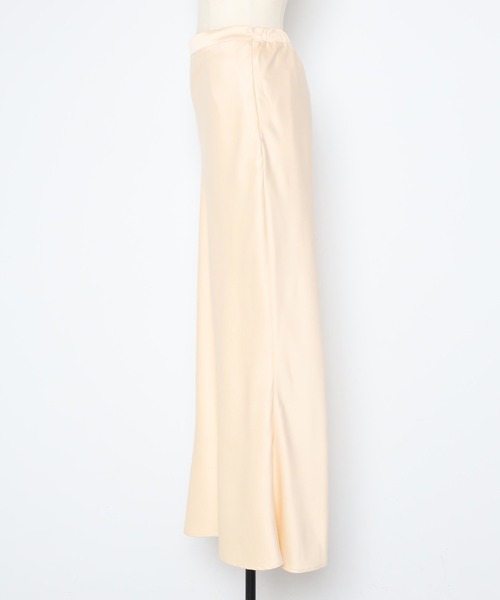 Bonjour Sagan（ボンジュールサガン）の「サテンマキシスカート（スカート・レディース・ダークブラウン/ブラック/アイボリー/グレー・FREE）」の5枚目の写真