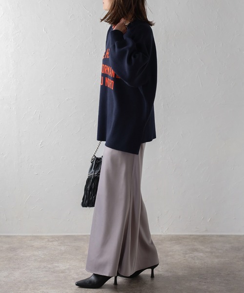 Bonjour Sagan（ボンジュールサガン）の「サテンマキシスカート（スカート・レディース・ダークブラウン/ブラック/アイボリー/グレー・FREE）」の16枚目の写真