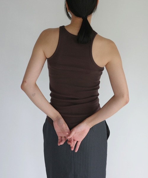 ENCIRCLE（エンサークル）の「【ENCIRCLE/エンサークル】Yin yang tank top / インヨウタンクトップ（タンクトップ・レディース・ブラウン・FREE）」の9枚目の写真