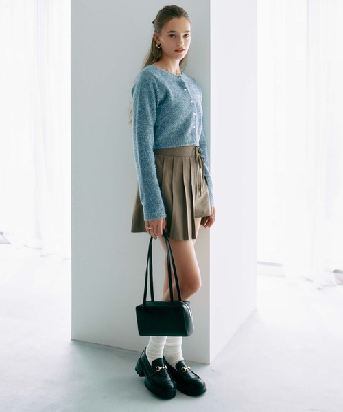 archives（アルシーヴ）の「プリーツスカートレイヤードショートパンツ（その他パンツ・レディース・ブラック/グレー/モカ・MEDIUM）」の4枚目の写真