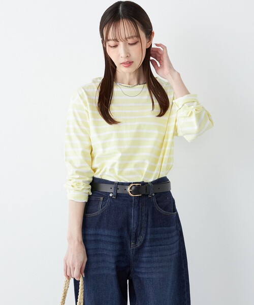 SHIPS Colors:コットン レイヤード TEE 3（ロンT）◇（Tシャツ