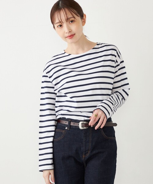 SHIPS Colors:コットン レイヤード TEE 3（ロンT）◇（Tシャツ