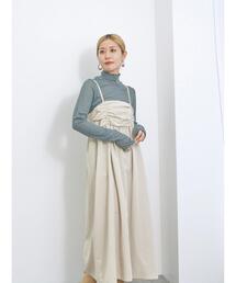 Samansa Mos2 blue | シアーグログランキャミワンピース(ワンピース)