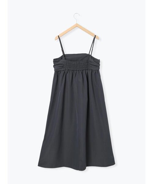 Samansa Mos2 blue(サマンサモスモスブルー)の「シアーグログランキャミワンピース(ワンピース・レディース・キャメル/チャコールグレー/ライトベージュ・F)」の12枚目の写真