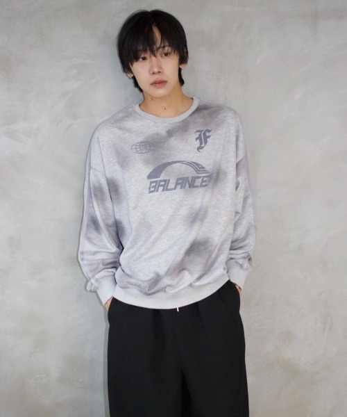 FCMM(エフシーエムエム)の「BALANCE CREWNECK SWEATSHIRT/バランスクルーネックスウェットシャツ(スウェット・メンズ・イエロー/ブラック/グレー・MEDIUM/LARGE)」の12枚目の写真