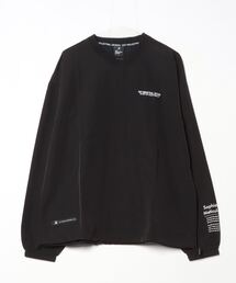 ナイロンタスラン バルーン袖 ビッグサイズVネックプルオーバー
