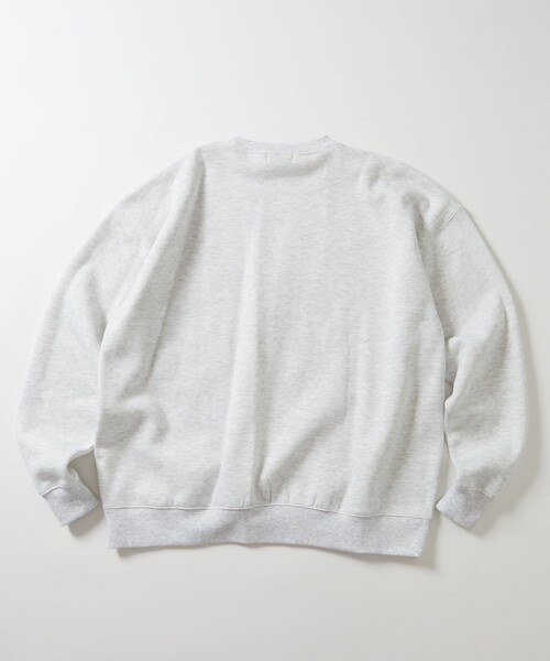 限定展開 ビッグシルエット ワンポイント刺繍 クルーネック