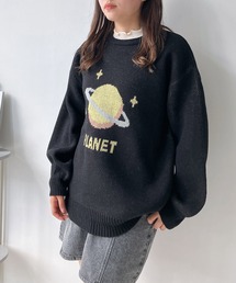 ◇アソートデザインビッグサイズジャガードニットプルオーバー