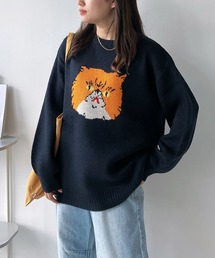 AS KNOW AS plus | ◇アソートデザインビッグサイズジャガードニットプルオーバー(ニット/セーター)