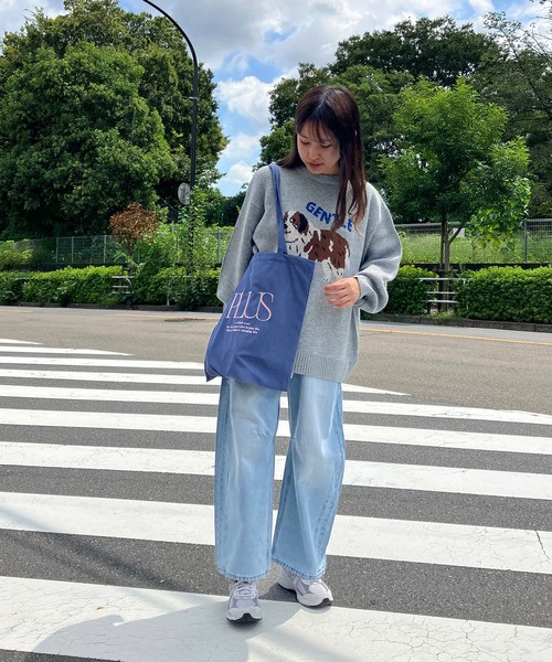 AS KNOW AS plus（アズノゥアズプラス）の「◇アソートデザインビッグサイズジャガードニットプルオーバー（ニット/セーター・レディース・ブラック系/ネイビー系/グレー系・FREE）」の18枚目の写真