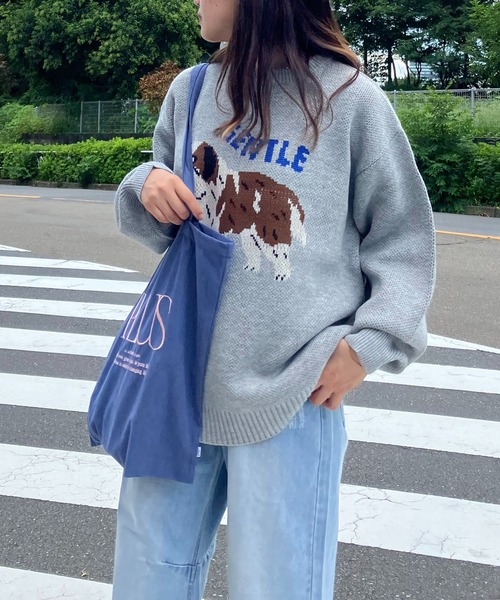 AS KNOW AS plus（アズノゥアズプラス）の「◇アソートデザインビッグサイズジャガードニットプルオーバー（ニット/セーター・レディース・ブラック系/ネイビー系/グレー系・FREE）」の20枚目の写真