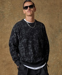 mn3039-Layer of Leopard CN Sweater レオパードセーター