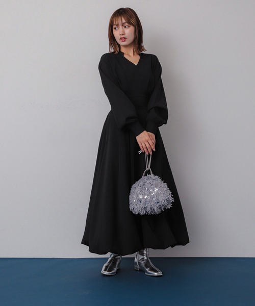 セール】スキッパーバルーンワンピース（ワンピース）｜SENSE OF PLACE