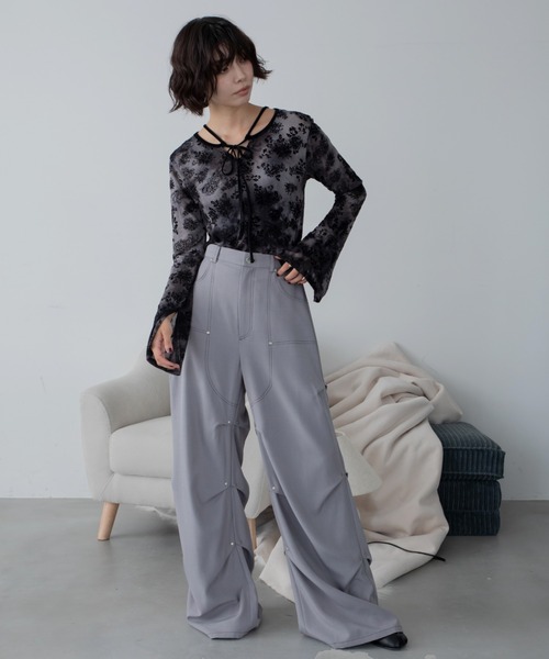 ベロアシアーチョーカートップス/新柄追加（Tシャツ/カットソー