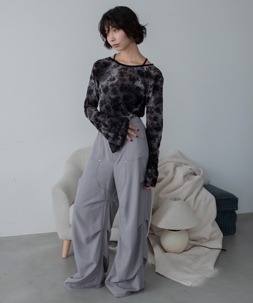 ベロアシアーチョーカートップス/新柄追加（Tシャツ/カットソー