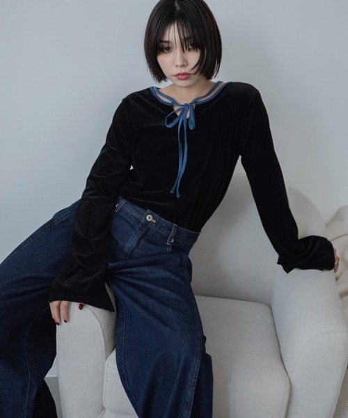 セール】ベロアシアーチョーカートップス/新柄追加（Tシャツ