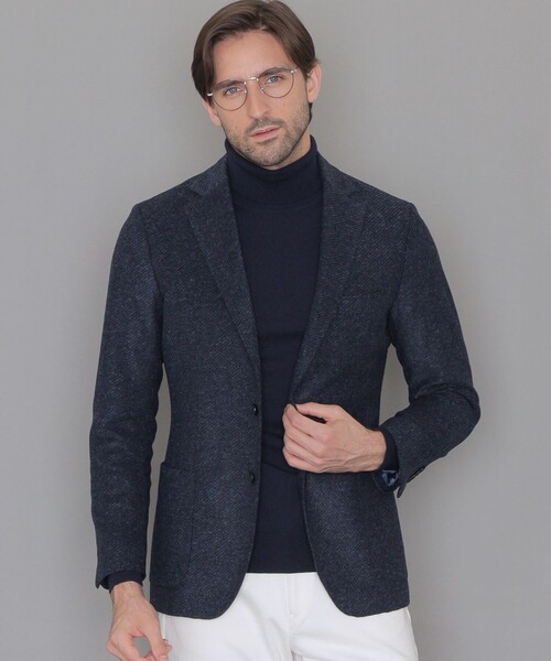 【極美品】マッキントッシュフィロソフィー テーラードジャケット 紺 42 背抜き 極美品】マッキントッシュフィロソフィー テーラードジャケット 紺 42