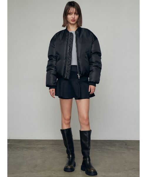 EMODA(エモダ)の「ミニフレアスカート(スカート・レディース・グレー/ブラック・MEDIUM/SMALL)」の8枚目の写真