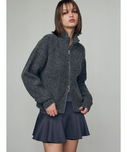 EMODA(エモダ)の「ミニフレアスカート(スカート・レディース・グレー/ブラック・MEDIUM/SMALL)」の9枚目の写真