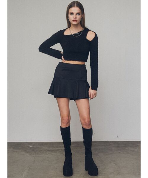 EMODA(エモダ)の「ミニフレアスカート(スカート・レディース・グレー/ブラック・MEDIUM/SMALL)」の18枚目の写真