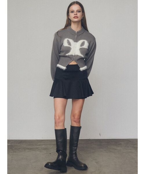 EMODA(エモダ)の「ミニフレアスカート(スカート・レディース・グレー/ブラック・MEDIUM/SMALL)」の20枚目の写真