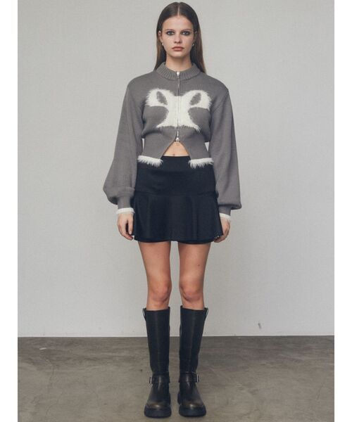 EMODA(エモダ)の「ミニフレアスカート(スカート・レディース・グレー/ブラック・MEDIUM/SMALL)」の22枚目の写真
