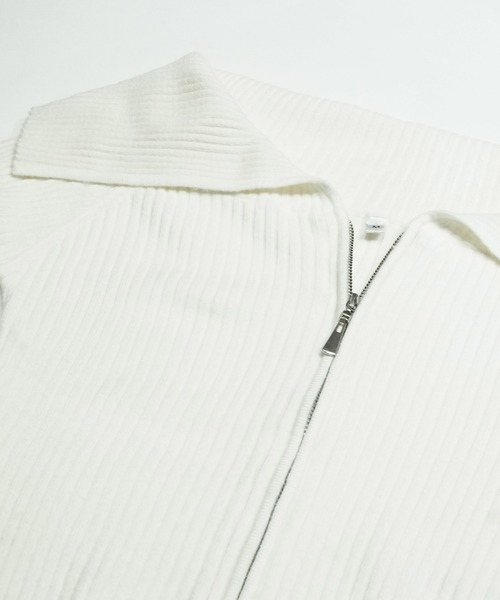 coca(coca)(コカ)の「【WEB限定セール】ジップアップ オフショルダーリブニットトップス(ニット/セーター・レディース・ブラック/アイボリー・S/M/L)」の14枚目の写真