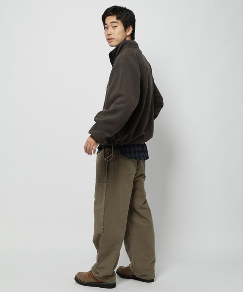 niko and...（ニコアンド）の「【CITY CREEK】ハーフボタンフリースプルオーバー（その他トップス・レディース・チャコール/ベージュ/スカイブルー・LARGE/MEDIUM）」の5枚目の写真