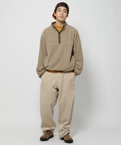 niko and...（ニコアンド）の「【CITY CREEK】ハーフボタンフリースプルオーバー（その他トップス・レディース・チャコール/ベージュ/スカイブルー・LARGE/MEDIUM）」の7枚目の写真