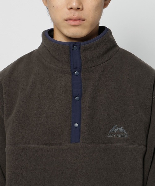 niko and...（ニコアンド）の「【CITY CREEK】ハーフボタンフリースプルオーバー（その他トップス・レディース・チャコール/ベージュ/スカイブルー・LARGE/MEDIUM）」の18枚目の写真